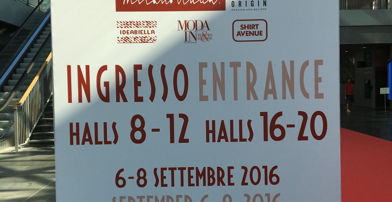 Report from Milano Unica 6-7-8 September 2016